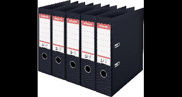 Esselte ordner Power N°1, rug van 7,5 cm, zwart, pak van 5 stuks 2 stuks