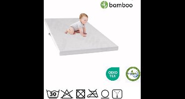 Kinder matras 70x140 cm - ledikant - 10cm dik - Koudschuim- Ventilerend - - anti-allergisch - afritsbaar en wasbare hoes