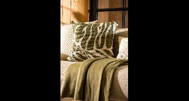 Dutch Decor EDEN - kussenhoes outdoor 45x45 cm - waterafstotend en uv-bestendig - Mayfly - groen