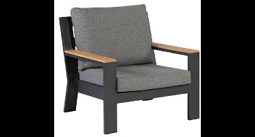 Exotan Fauteuil Buiten Valerie - Aluminium - Antraciet - 80x82x84