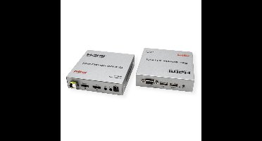 ROLINE KVM-verlenging via glasvezel, HDMI 4K, USB, 20 km