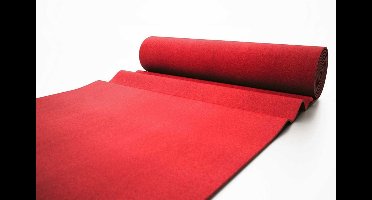 Tapijt loper Torrance - Breedte 200 cm - 2 mm dik - Rood - per strekkende meter