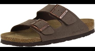 Rohde damessandaal muiltjes met twee bandjes 5631 bruin