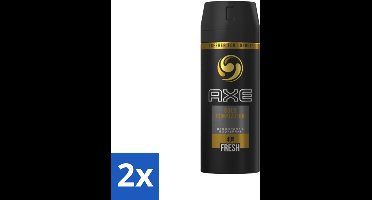 Axe - Deodorant Bodyspray - 48hrs Fresh - Gold Temptation - 150 ml - Voordeelverpakking - 2 stuks