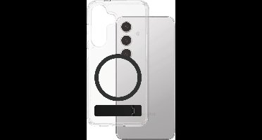 CARE by PanzerGlass Feature Case - Transparant w. - Zwart Kickstand & QI Samsung S25