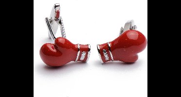 Manchetknopen - Bokshandschoenen Rood Boksen Vechtsport