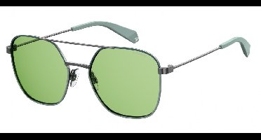 Polaroid Zonnebril 6058/s 1ed/uc Unisex Zilver/groen