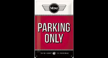 Wandbord – Mini Cooper Parking Only -20x30 cm