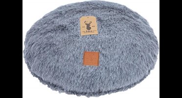 Boony ‘Est 1941’ Badger Grey Ligkussen Rond - Ø 45 cm