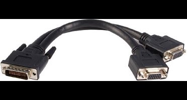 StarTech 20 cm LFH-59 Mannelijk naar Twee Vrouwelijk VGA DMS-59 Kabel