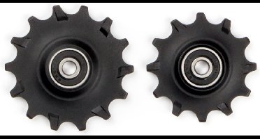 Elvedes Derailleurwieltjes 12/14 Tanden 11/12v Zwart 2 Stuks
