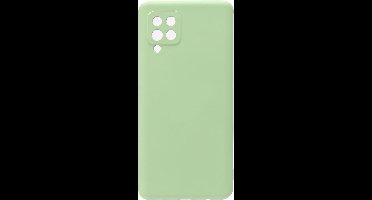 Shop4 - Samsung Galaxy A42 5G Hoesje - Zachte Back Case Mat Mint Groen