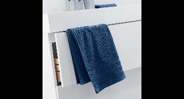 Handdoek 1 stuks 100% katoen 50x90 cm Blauw