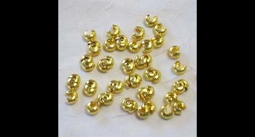 Knijpkraal verberger goudkleur 5 mm 50 stuks