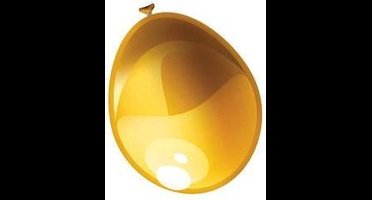 Ballonnen metallic goud (Ø30cm, 50st)