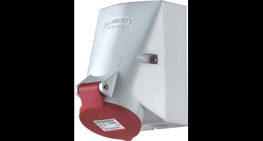 Mennekes - Stopcontact opbouw 3P+A 32A 400V rood - M421