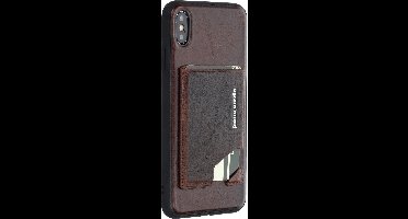 Bruin hoesje van Pierre Cardin - Backcover - Stijlvol - Leer - voor iPhone Xs Max - Luxe cover