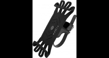 FIXED Bikee telefoonhouder, houder, fiets, motor,  universeel, smartphone holder, zwart, 360 graden rotatie, GPS-fietsstuur houder, 10 - 16,5 cm