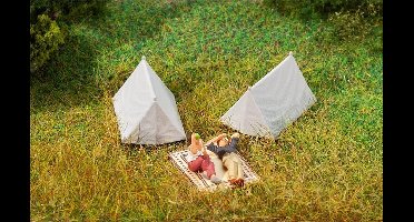 Faller - 4 Tents - FA180987 - modelbouwsets, hobbybouwspeelgoed voor kinderen, modelverf en accessoires