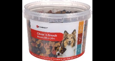 Hondensnack – koekjes met kip & rund & vis – hondensnacks – honden snacks – hondensnoepjes – zonder toegevoegde suikers – 1,8kg bewaaremmer