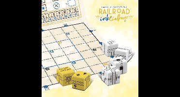 White Goblin Games - Railroad Ink (Goudgele versie) - Dobbelspel - 1 tot 4 spelers - Roll & Write - Puzzelspel - Voor de hele familie
