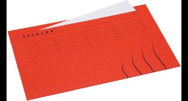 Vouwmap secolor tabrand folio recy karton 250gr rd | 25 stuks