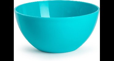 Plasticforte kommetjes/schaaltjes - dessert/ontbijt - kunststof - D17 x H7 cm - blauw - BPA vrij