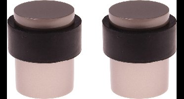 Protect-it Deurstopper/deurbuffer Uranus - 2x - D35mm - premium - nikkel