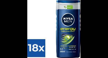 NIVEA Men Energy Douchegel - 250ml - Voordeelverpakking 18 stuks