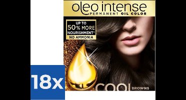 Syoss Oleo Intense - Haarverf - 4-50 - Ijzig Bruin - 115ml x 18