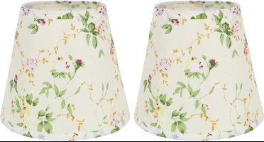 2 stuks 6.2" E14 nachtkastje lampenkap wandlamp kristallen kroonluchter lampenkappen bloemen