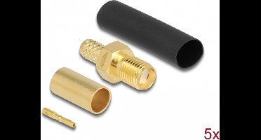 SMA Jack voor het krimpen van LMR200 met bijpassende krimpbuis