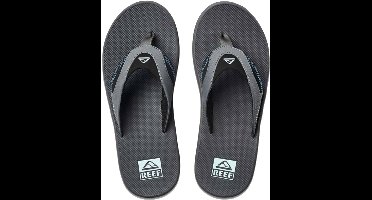Reef Fanning gunmetal/Ocean Heren Slippers - Donkergrijs/Blauw - Maat 45