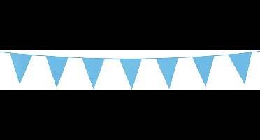 Mini Vlaggenlijn Baby Blauw 3 meter - Verjaardag Feest Party Festival Poolparty Decoratie