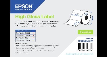 Epson High Gloss Label - Die-cut Roll: 76mm x 127mm, 960 labels