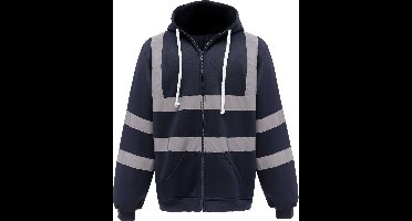 Yoko Full Zip Hooded Sweatshirt YHVK07 - Navy - XL