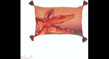 Imbarro - Sierkussen - Kussen - Starfish - Zeester - P.E.T. Gerecycled Plastic - 30x50cm