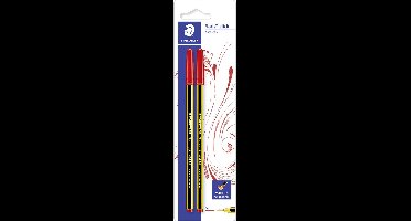 Staedtler Noris stick 434 Rood Stick balpen Medium 2 stuk(s)