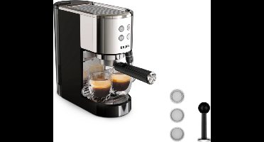 15 bar RVS/zwart espressomachine - krups - XP444C10