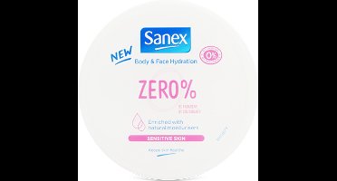 Sanex Zero% - Natuurlijke Huidverzorging Crème - Lichaam & Gezicht - Hydrateert - Gevoelige Huid - 250 ml