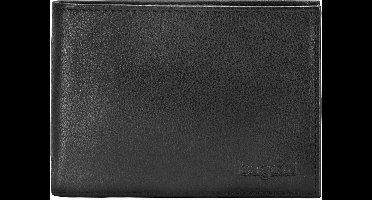 Bugatti Sempre portemonnee leer 12 cm - Jongens - Horizontaal - schwarz