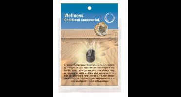 Ruben Robijn Obsidiaan sneeuwvlok gezondheids hanger