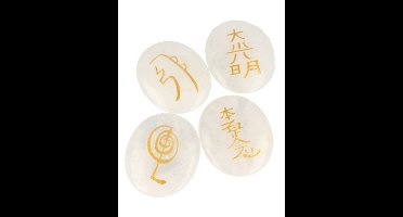 Bergkristal reiki stenen set