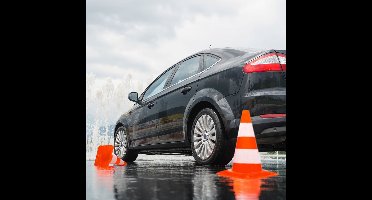 Set van 20 verkeerskegels Waarschuwingskegels Verkeerskegels 47 cm oranje/wit