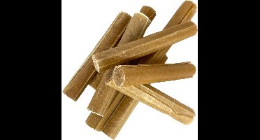 Petsnack - Hondensnack - Geperste Kauwstaaf Met Rund - Gedroogde Buffelhuid - 12.5 cm - 25 stuks