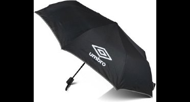 Umbro Paraplu - zwart/grijs - polyester - 55 x 100 x 100 cm - opvouwbaar - kleine paraplu - regenbescherming - zonwering