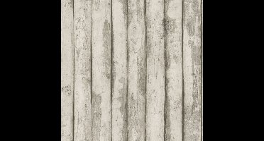 Homestyle - Behangpapier - Houten Planken - Behang - Grijs - 0,53 x 10 M.