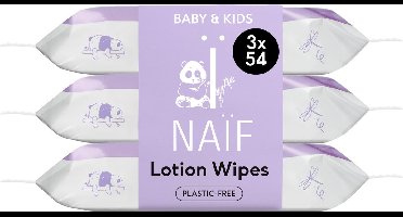 Naïf Plasticvrije Lotion Billendoekjes (3 pack)