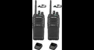 Set van 2 Kenwood TK-3701D met d-shape oortje en tafellader