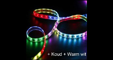 5 Meter Slimme ledstrip - RGB + Dual White + ontvanger